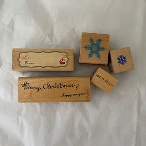 Rubber stamp holiday collection